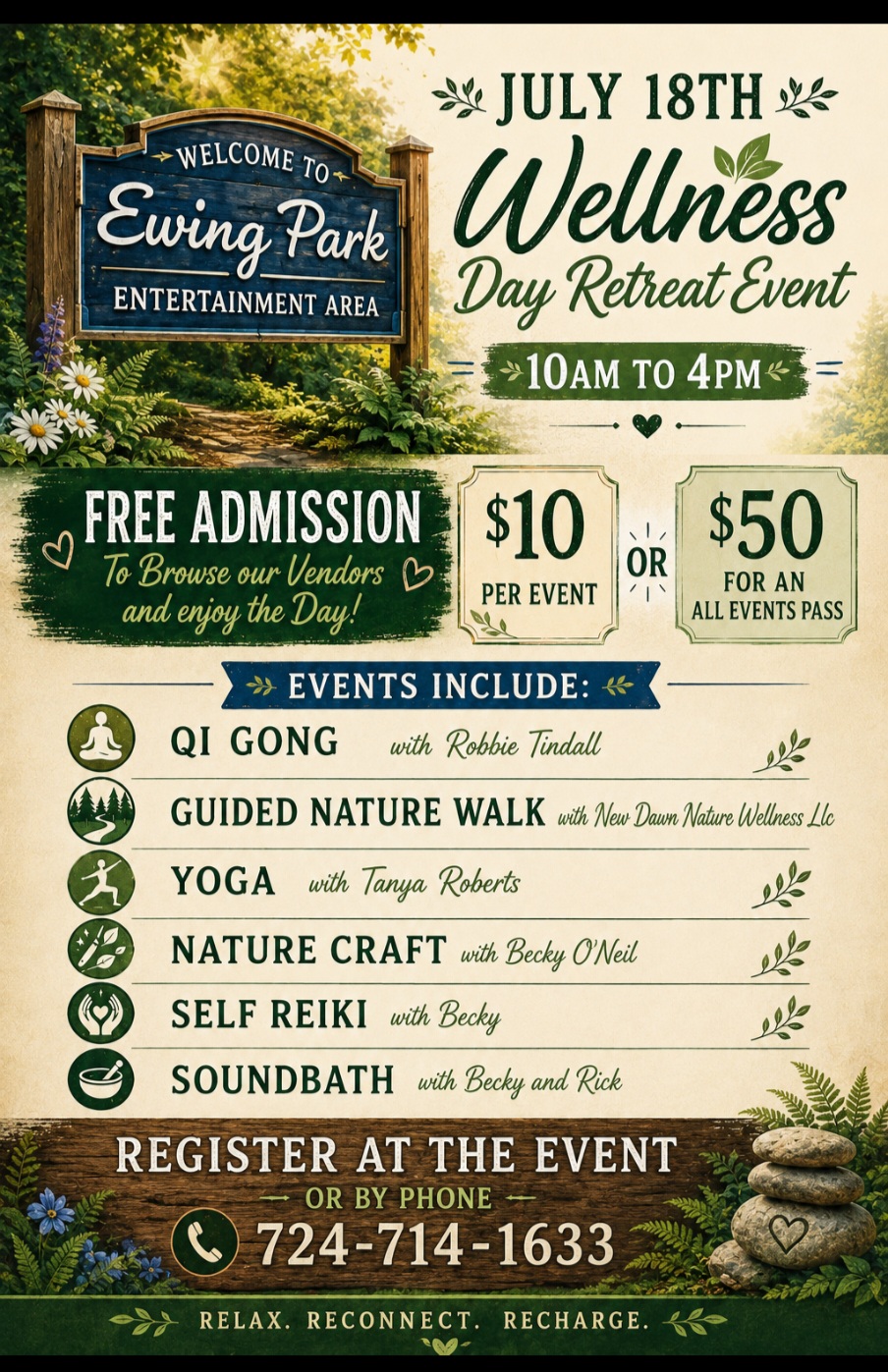 Wellness Day Retreat in the Park