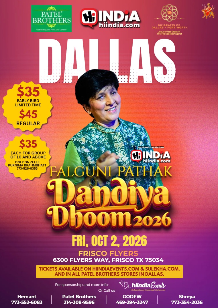 Dandiya Dhoom with Falguni Pathak – 2nd October 2026