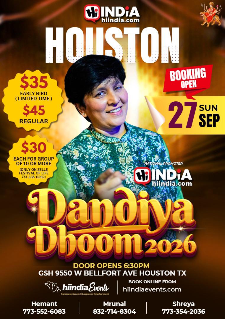 Dandiya Dhoom with Falguni Pathak 27th September 2026