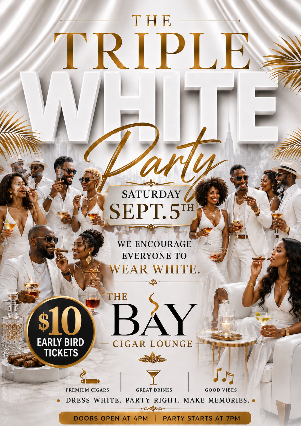 Triple White Party