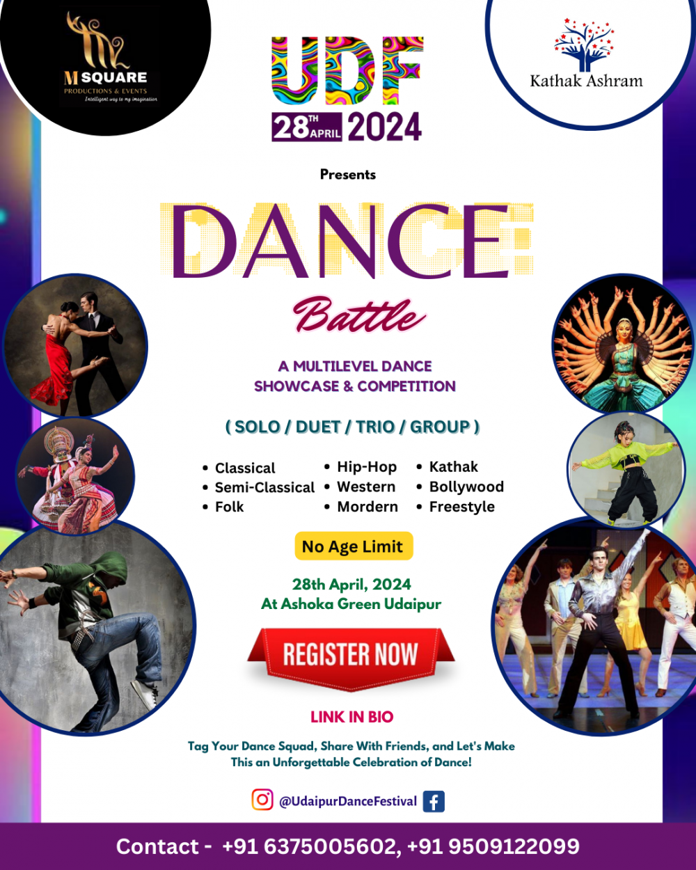 UDF Udaipur Dance Festival 2024 Tickets, Ashoka Greens, Udaipur, 28