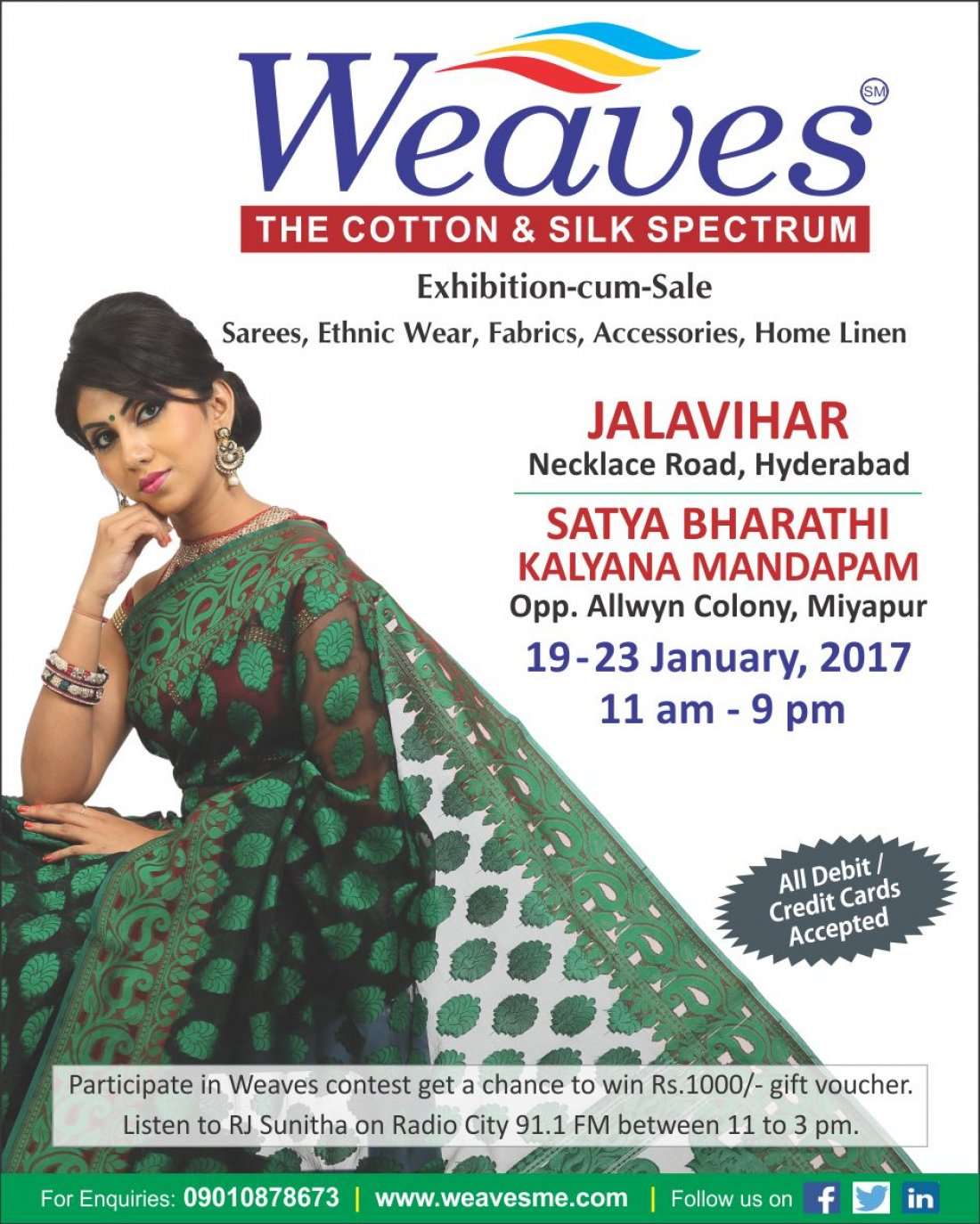 Weaves Handloom Exhibitions In Hyderabad., Weaves an Exhibition Come