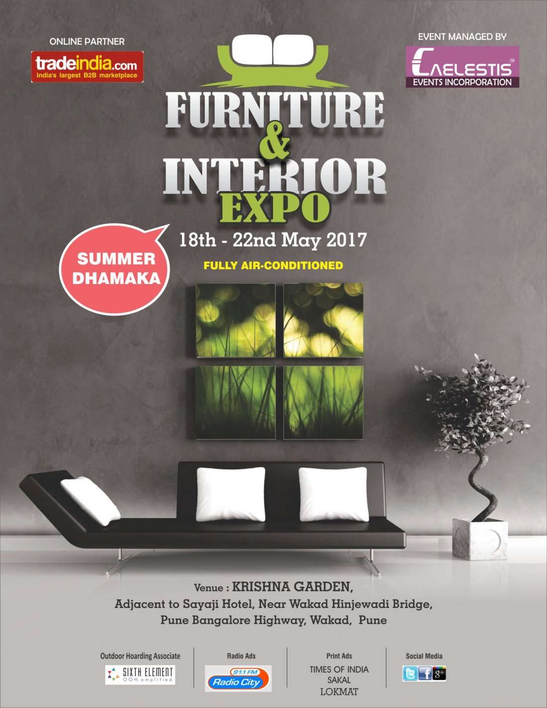 Furniture & Interior Expo 2017, Krishna Garden Near Wakad Hinjewadi