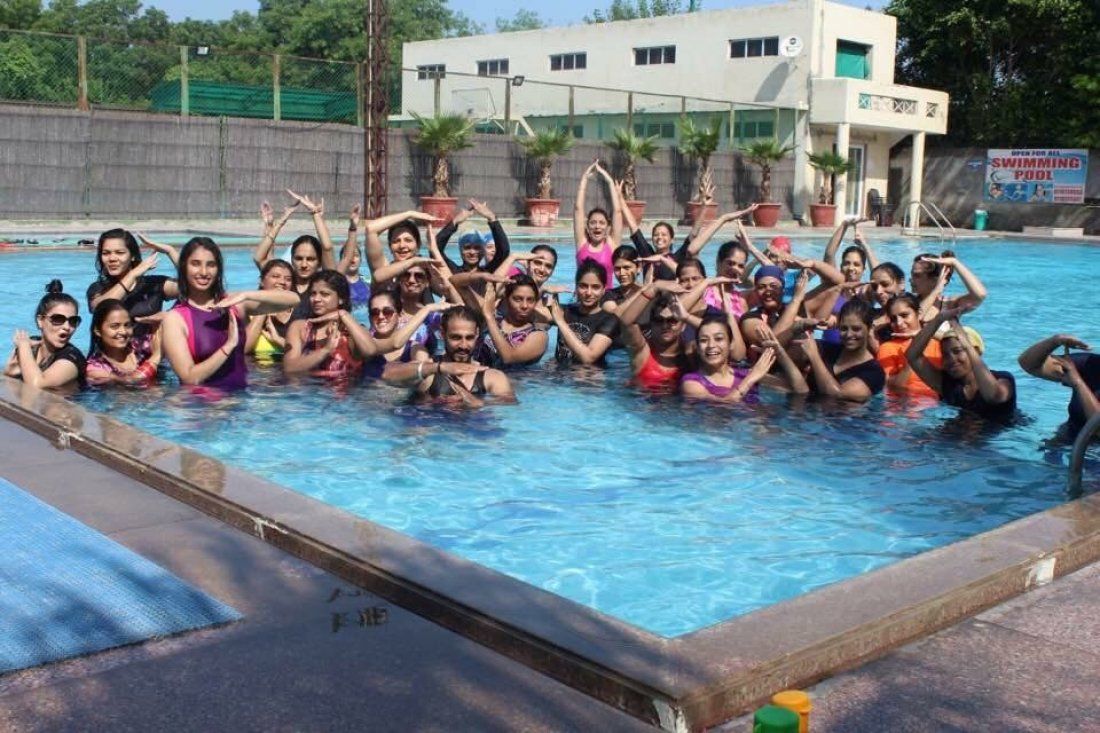 Aqua Zumba By Tone House At Swiss Cottage School Sector 23