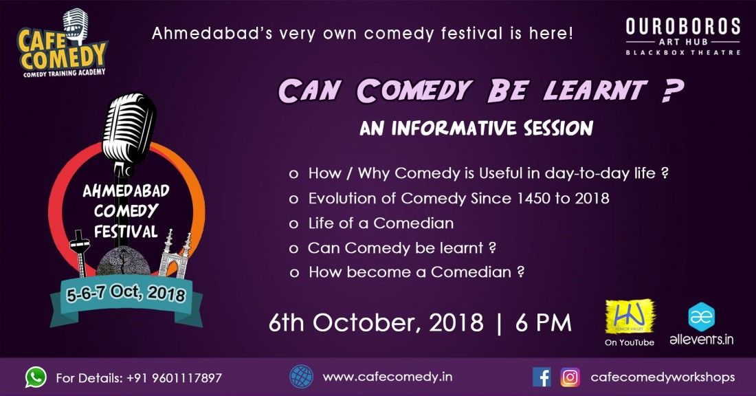 Can Comedy Be Learnt? - Day 2 | Ahmedabad Comedy Festival