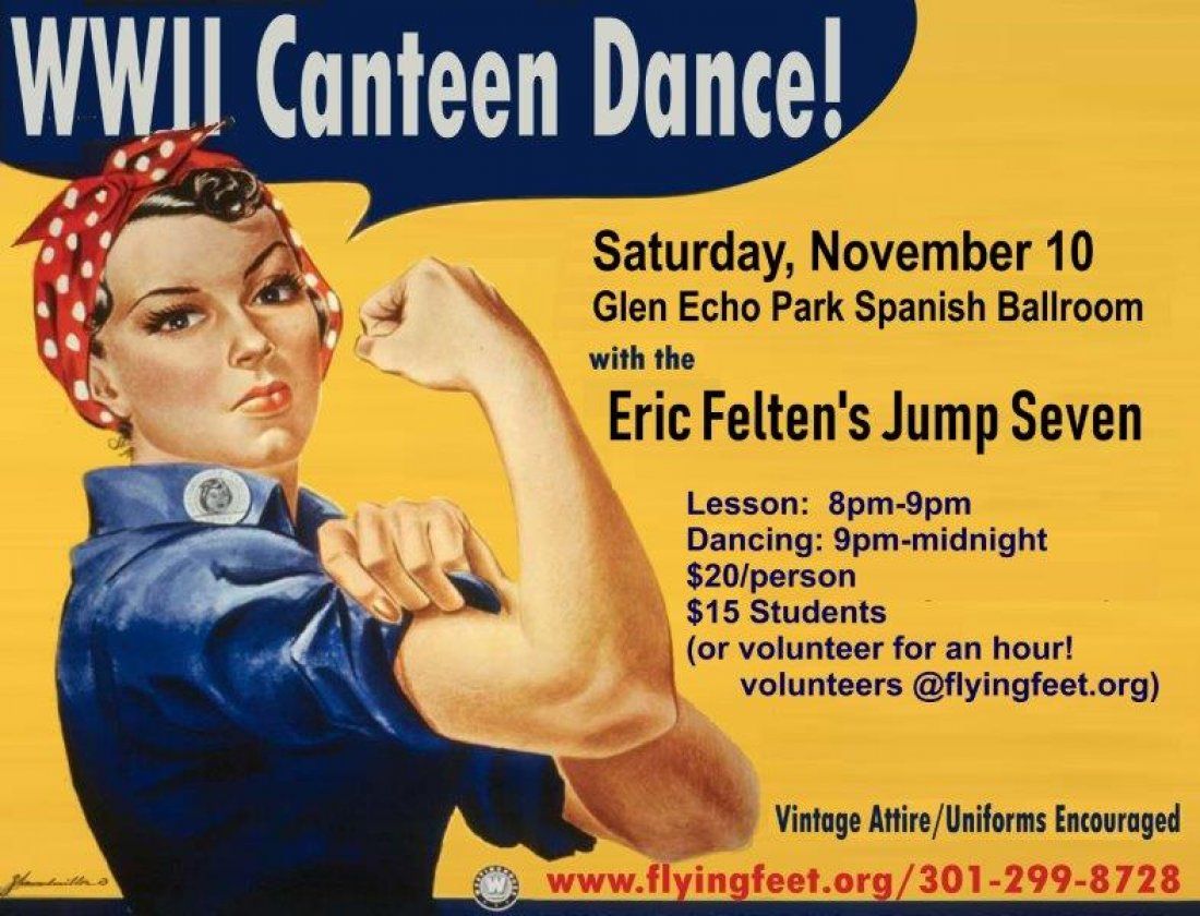 Swing Dance WWII Canteen Dance with the Eric Felten Jump Seven