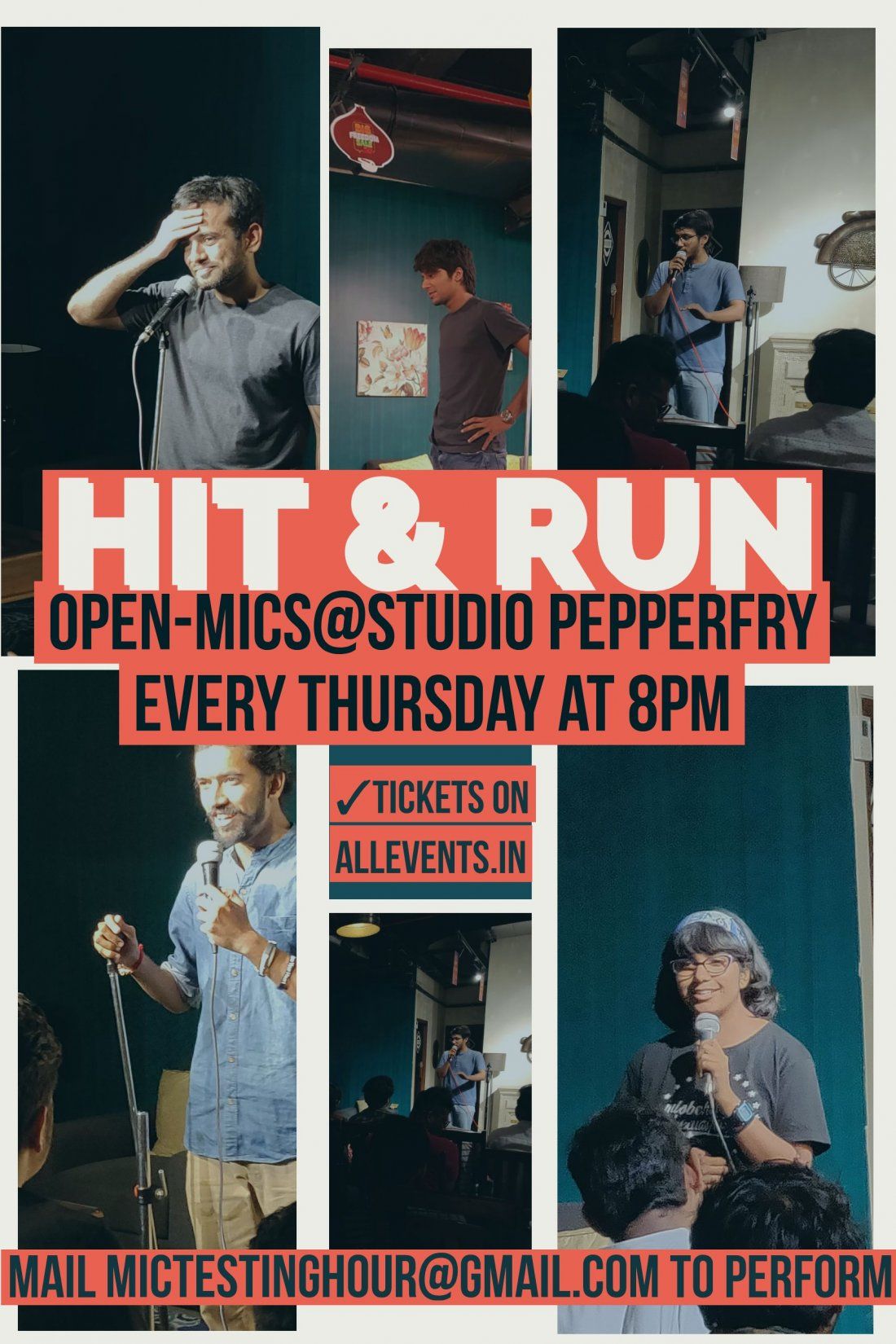 Hit and Run Stand Up Comedy, Studio Pepperfry, Ahmedabad, February 28 2019 AllEvents.in