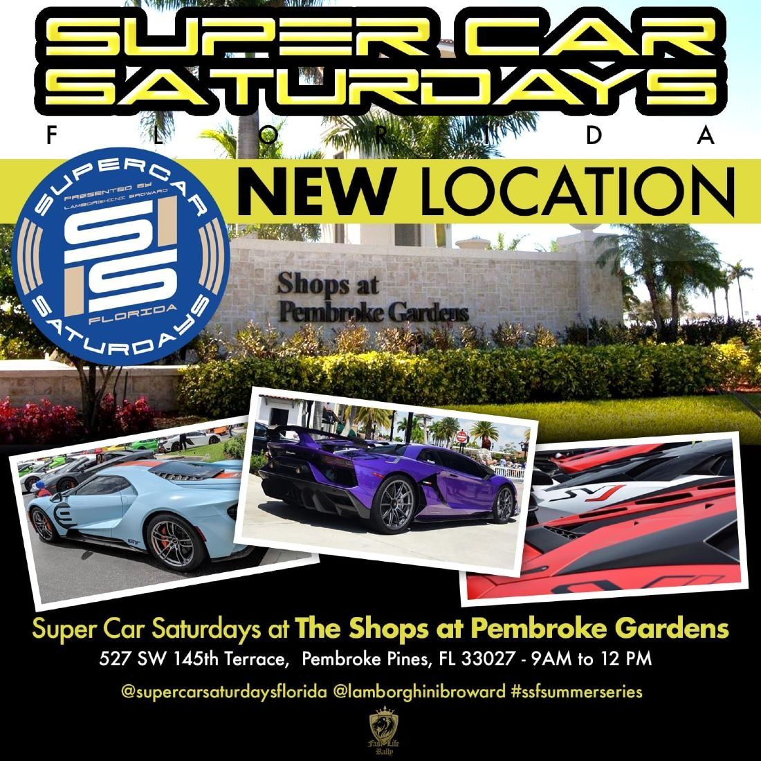 Supercar Saturdays Florida at the Shops at Pembroke Gardens, Shops At