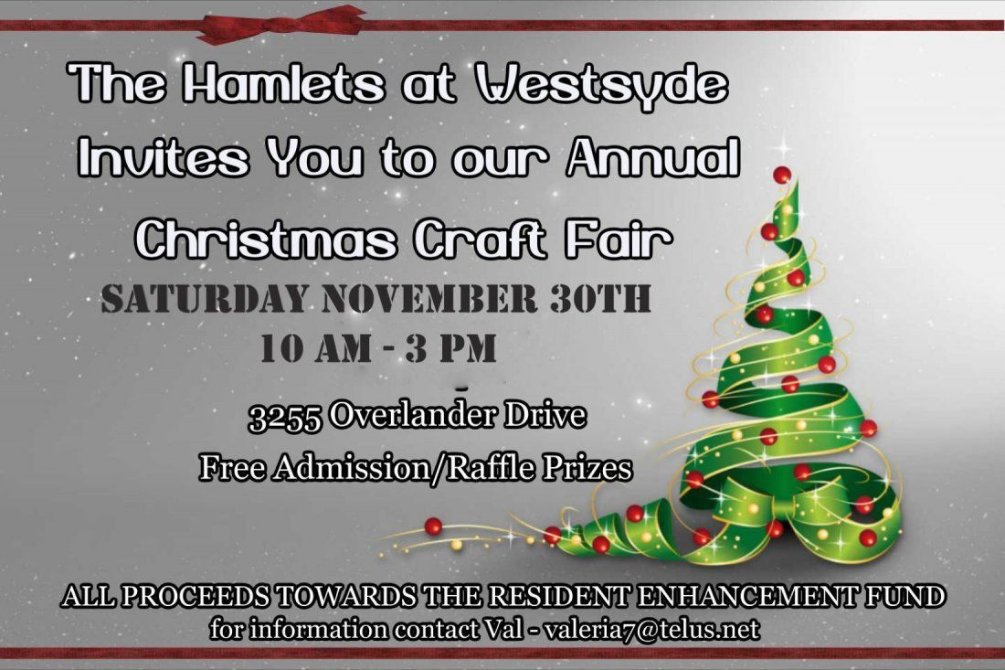 The Hamlets at Westsyde Christmas Craft Fair, The Hamlets at Westsyde