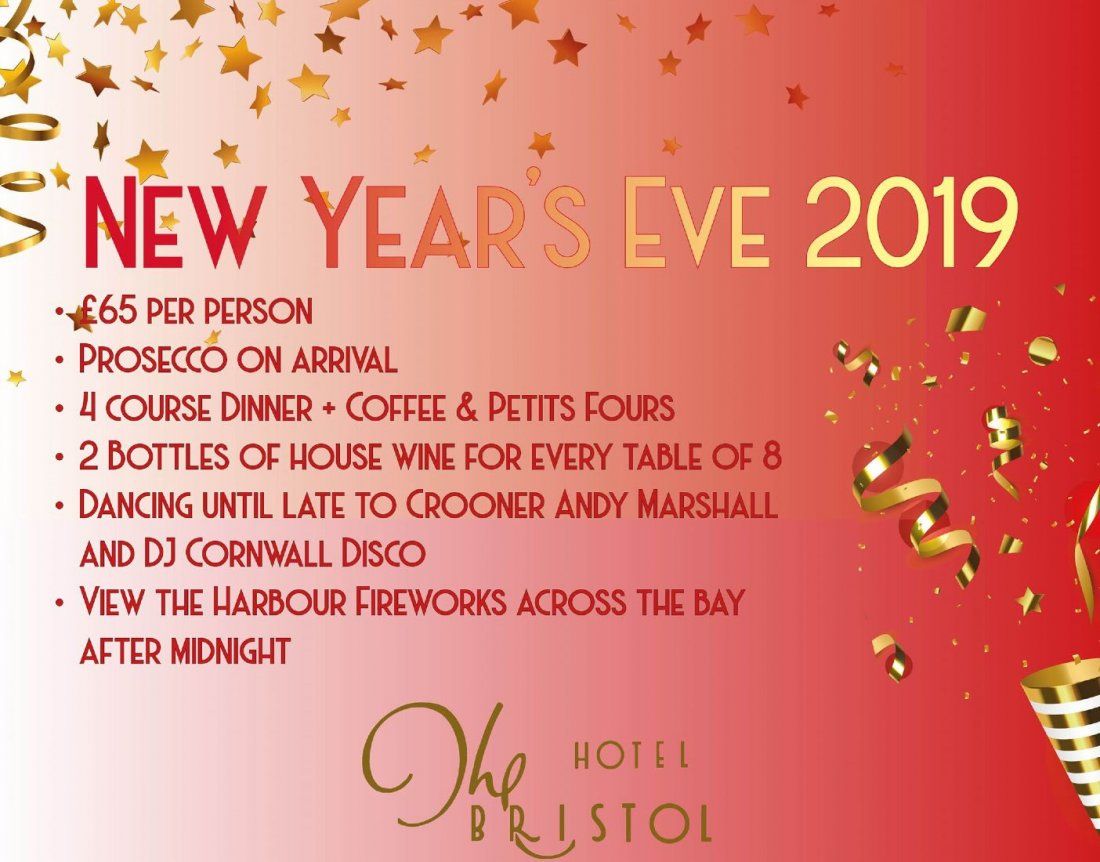 New Years Eve 2019 at Best Western Hotel Bristol, Newquay