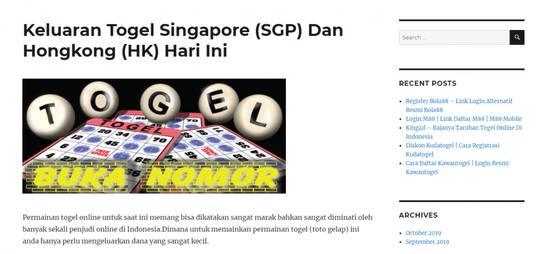 Togel singapore