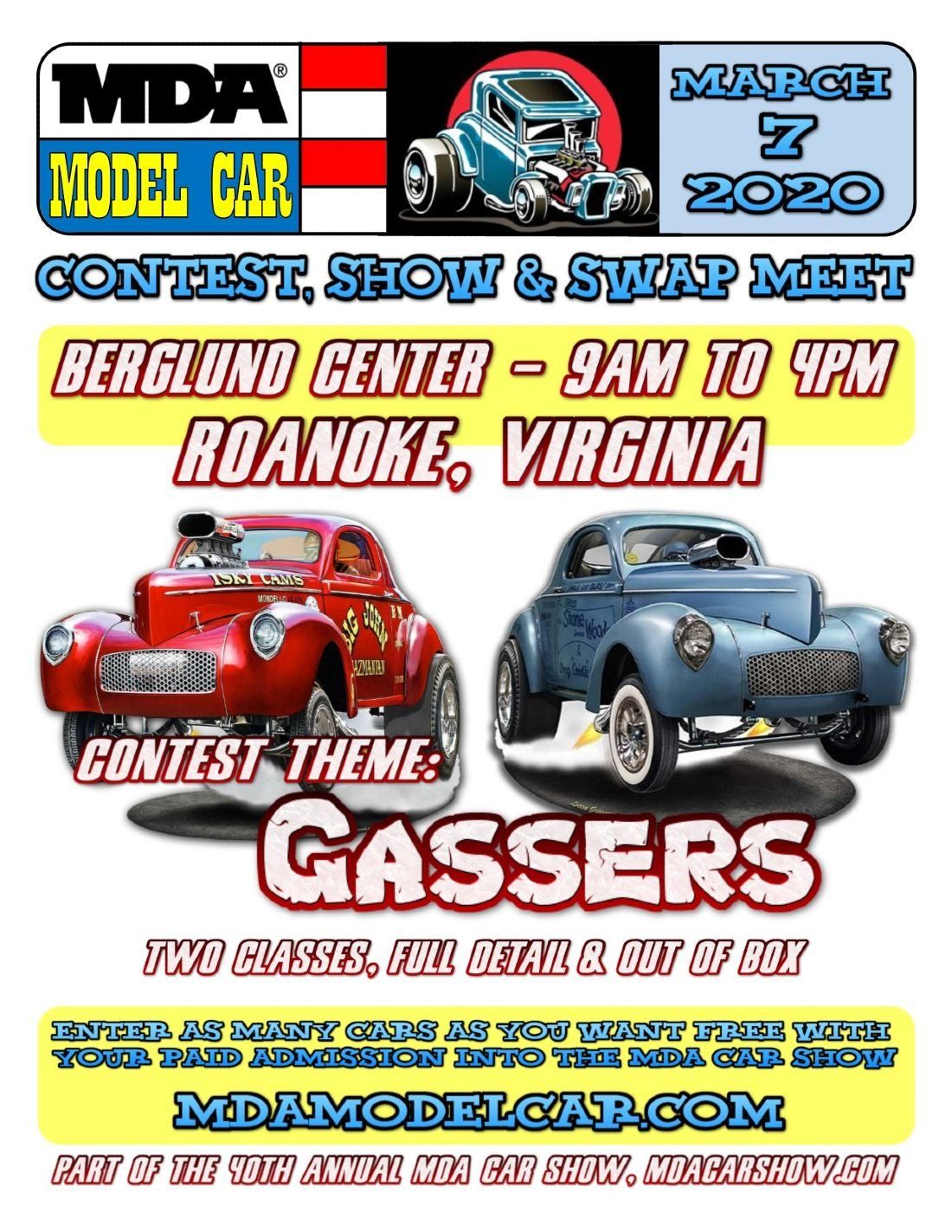 MDA Model Car Contest, Show & Swap Meet, The Berglund Center , Roanoke