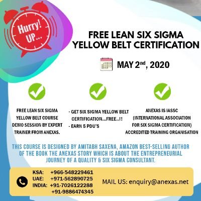 free lean six sigma certification