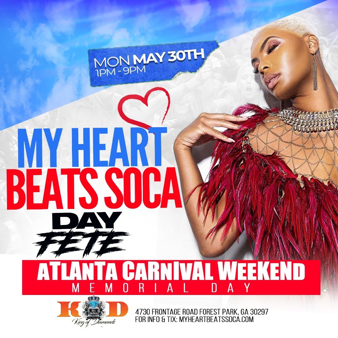 Christmas Soca Party 2022 My Heart Beats Soca | Atlanta Carnival 2022 Memorial Day, King Of Diamonds,  Forest Park, May 30 2022 | Allevents.in
