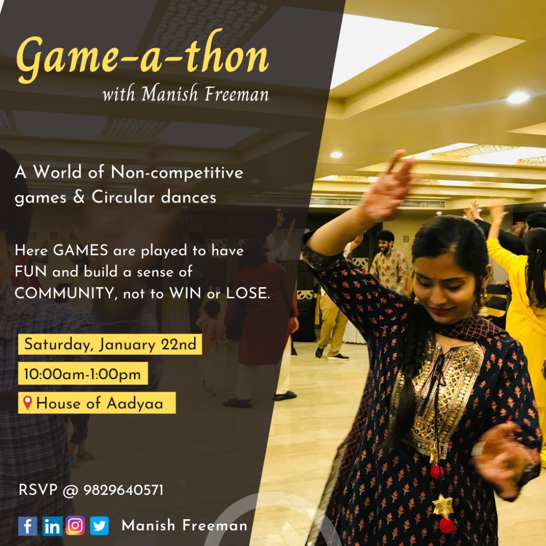 "Gameathon" Games and Circular Dances, House Of