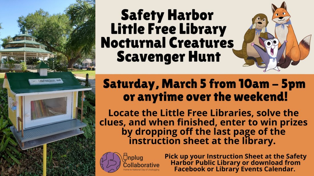 Safety Harbor Little Free Library Scavenger Hunt, Safety Harbor Public