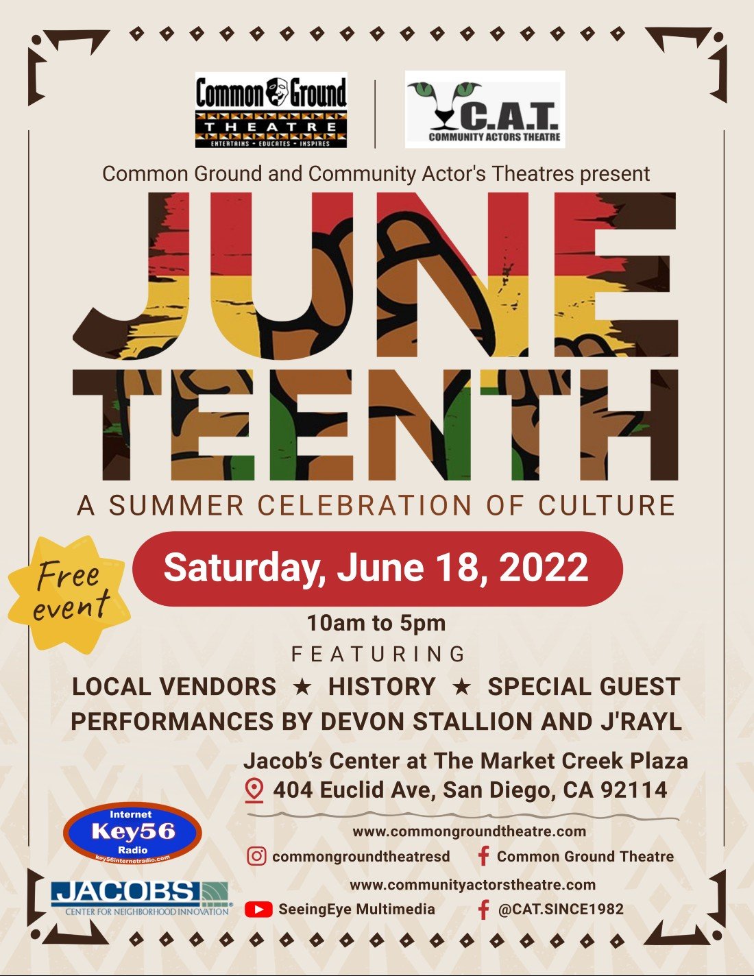 JUNETEENTH A Summer Celebration Of Culture Jacob Center At Market 