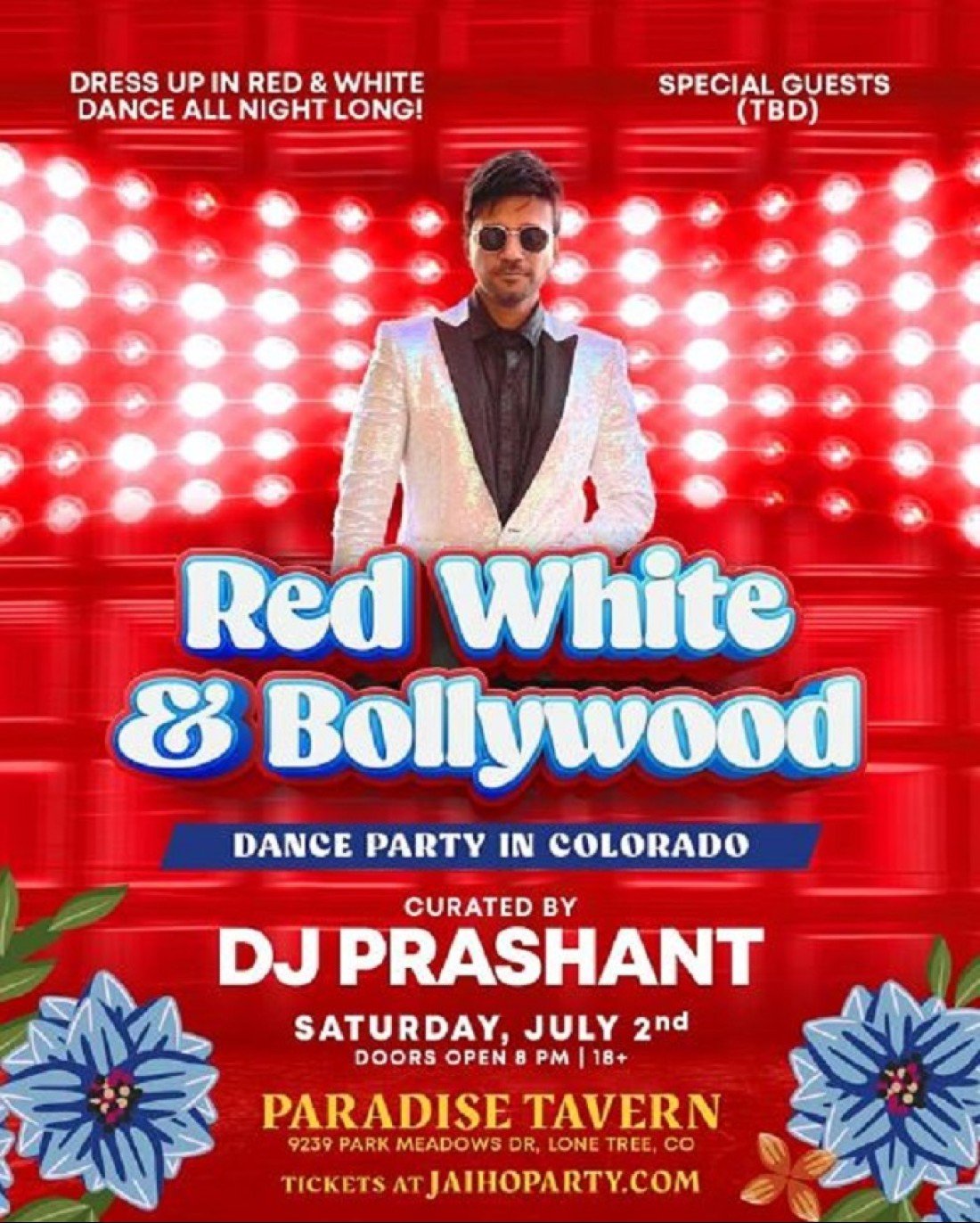 COLORADO Red, White & Bollywood Party! DJ Prashant + Special Guests