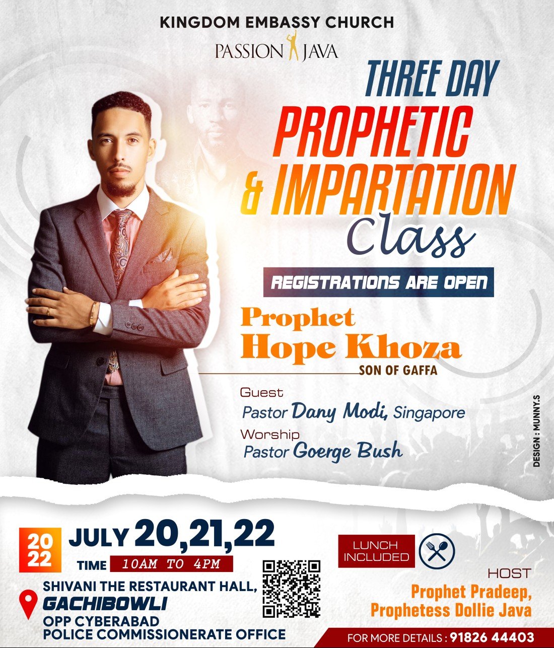 Prophet Hope Khoza 3 Day Prophetic School, Shivani The Restaurant
