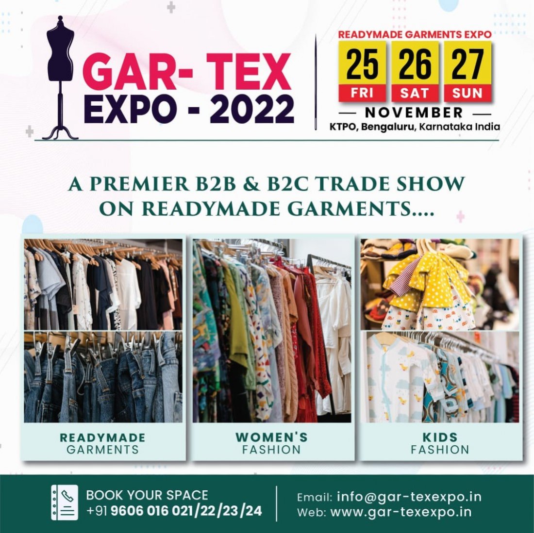 GARTEX EXPO 2022, KARNATAKA TRADE PROMOTION ORGANISATION, Bangalore