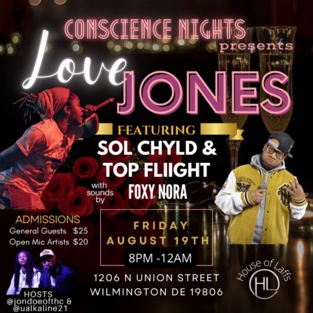 Conscience Nights Presents Love Jones at The House of Laffs, The