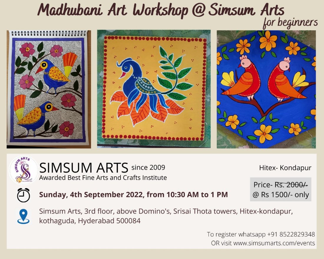 Madhubani Painting Simsum Arts, Simsum Arts, 3rd floor