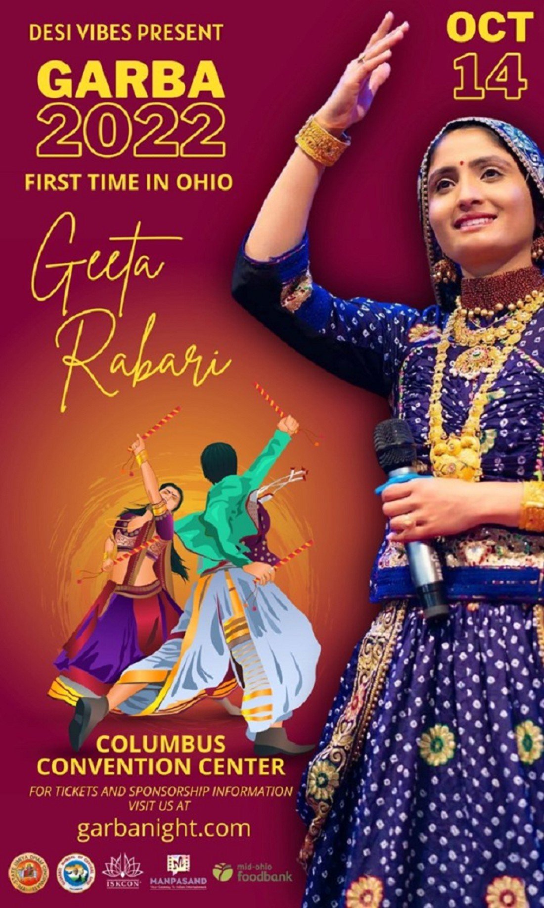 GARBA 2022 with Geeta Rabari OHIO, Greater Columbus Convention Center