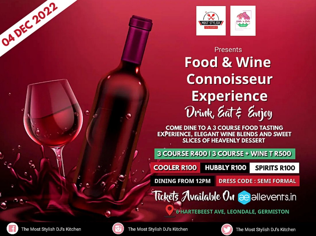 The Food & Wine Connoisseur Experience, 6 Hartebeest Avenue, Roodekop