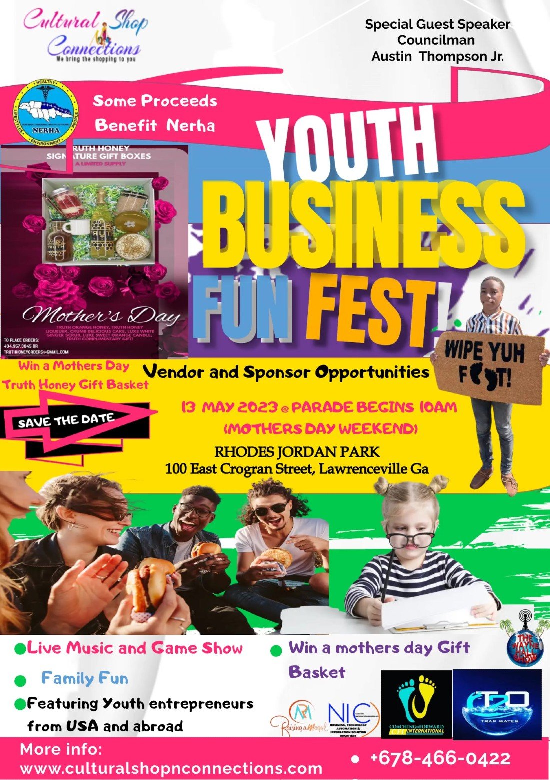 Youth Business Fun Fest, Rhodes Jordan Park, Lawrenceville, 13 May 2023