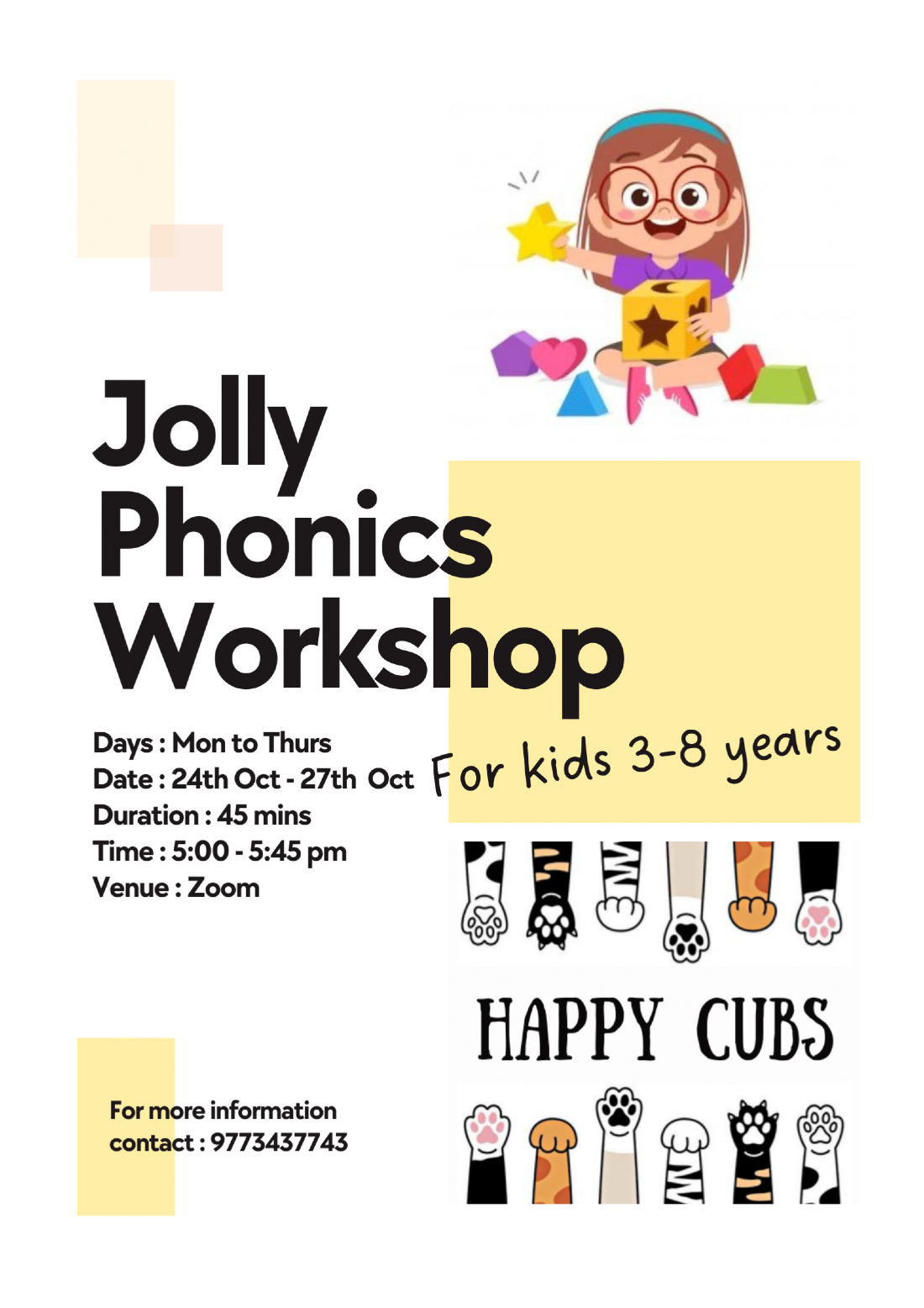Jolly phonics for kids, October 24 2022 Online Event AllEvents.in