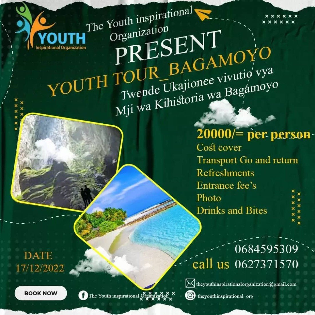 Youth Tour Bagamoyo, Bagamoyo, December 17 2022 AllEvents.in