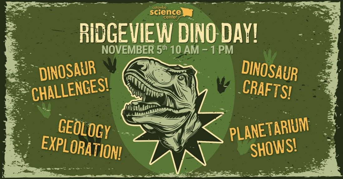 Ridgeview Dino Day!, Catawba Science Center, Hickory, November 5 2022 AllEvents.in