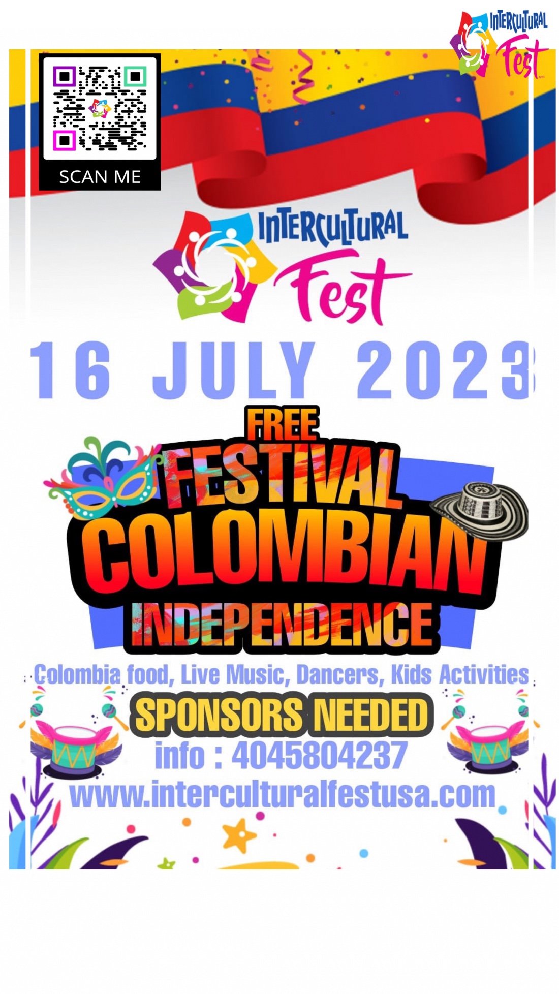 Colombian Independence Festival, 1 Friendship Plaza, Cartersville, GA