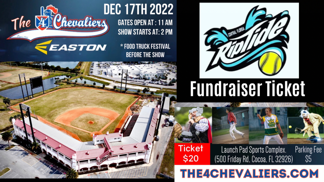 The 4 Chevaliers Fast Pitch Comedy Show RipTide Fundraising ticket