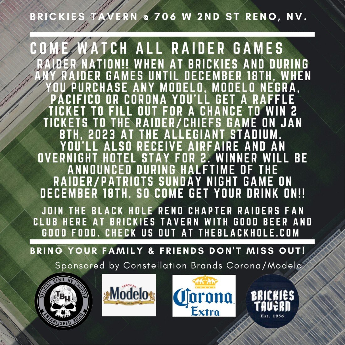 The Black Hole Brickies Tavern Raffle, Brickies Tavern, Reno