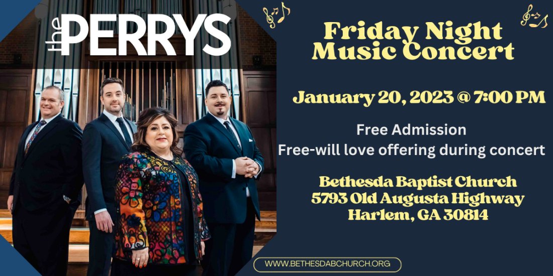 The Perrys in Concert, Bethesda Baptist Church of Harlem, Old