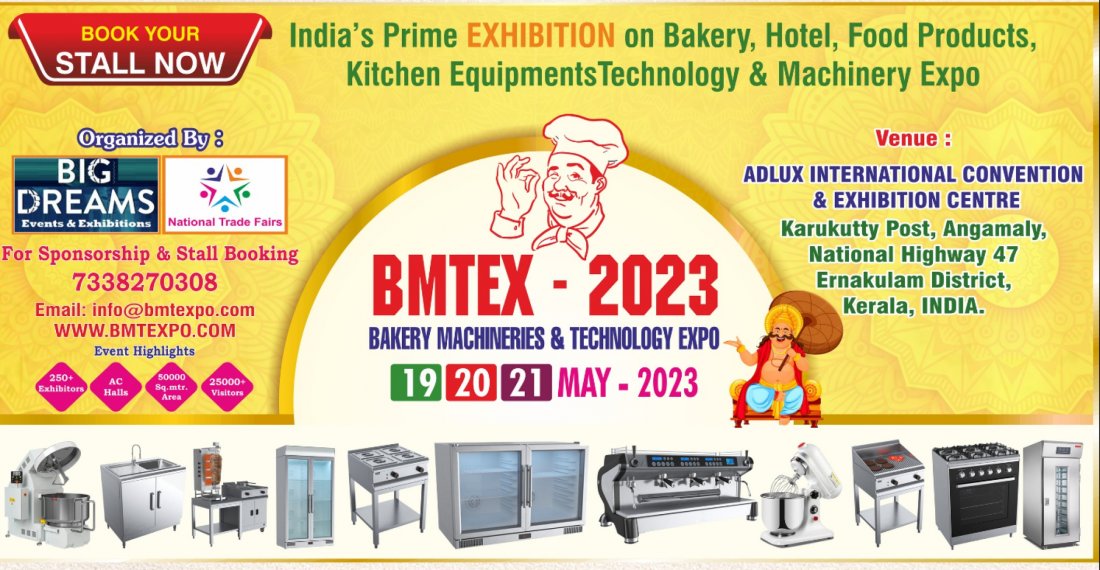 BAKERY MACHINERIES & TECHNOLOGY EXPO 2023 BMTEX2023, Adlux