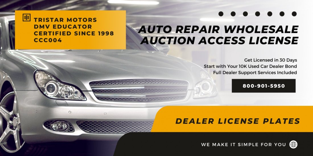 California DMV Approved Auto Repair Dealer License October 23
