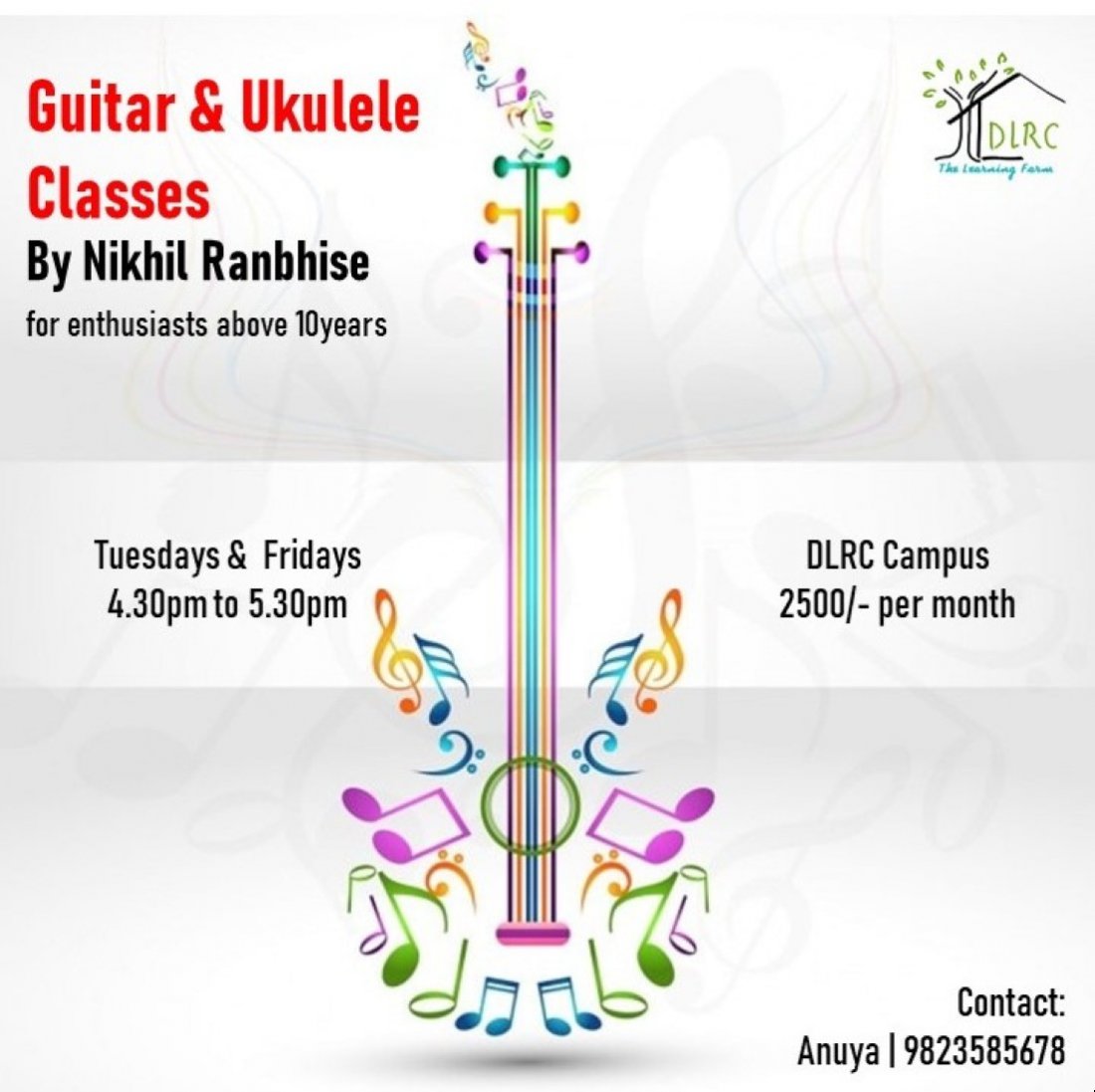 Guitar and Ukulele, DLRC DriveChange Learning & Resource Centre, Pune, January 17 2023