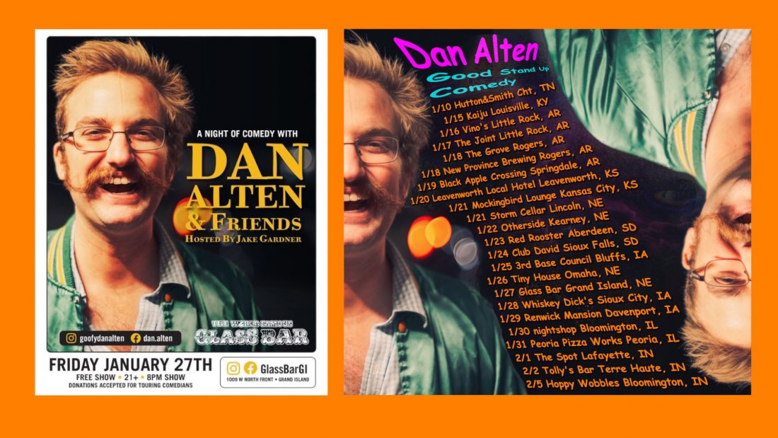 Good Stand Up Comedy with Dan Alten at the Glass Bar FREE, Glass Bar