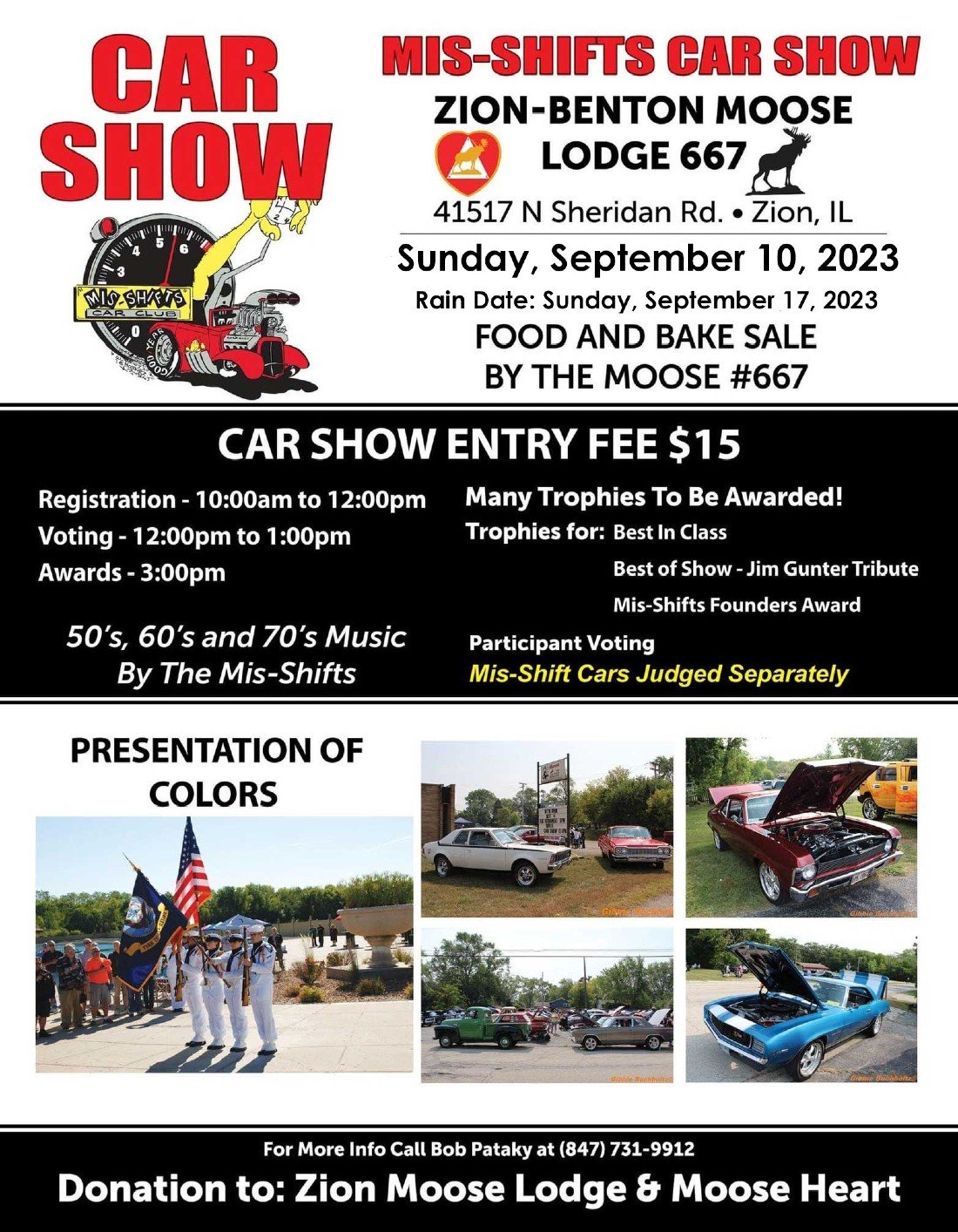 MisShifts Zion Benton Moose Lodge 667 Car Show, Zion Benton Moose Lodge, September 10 2023