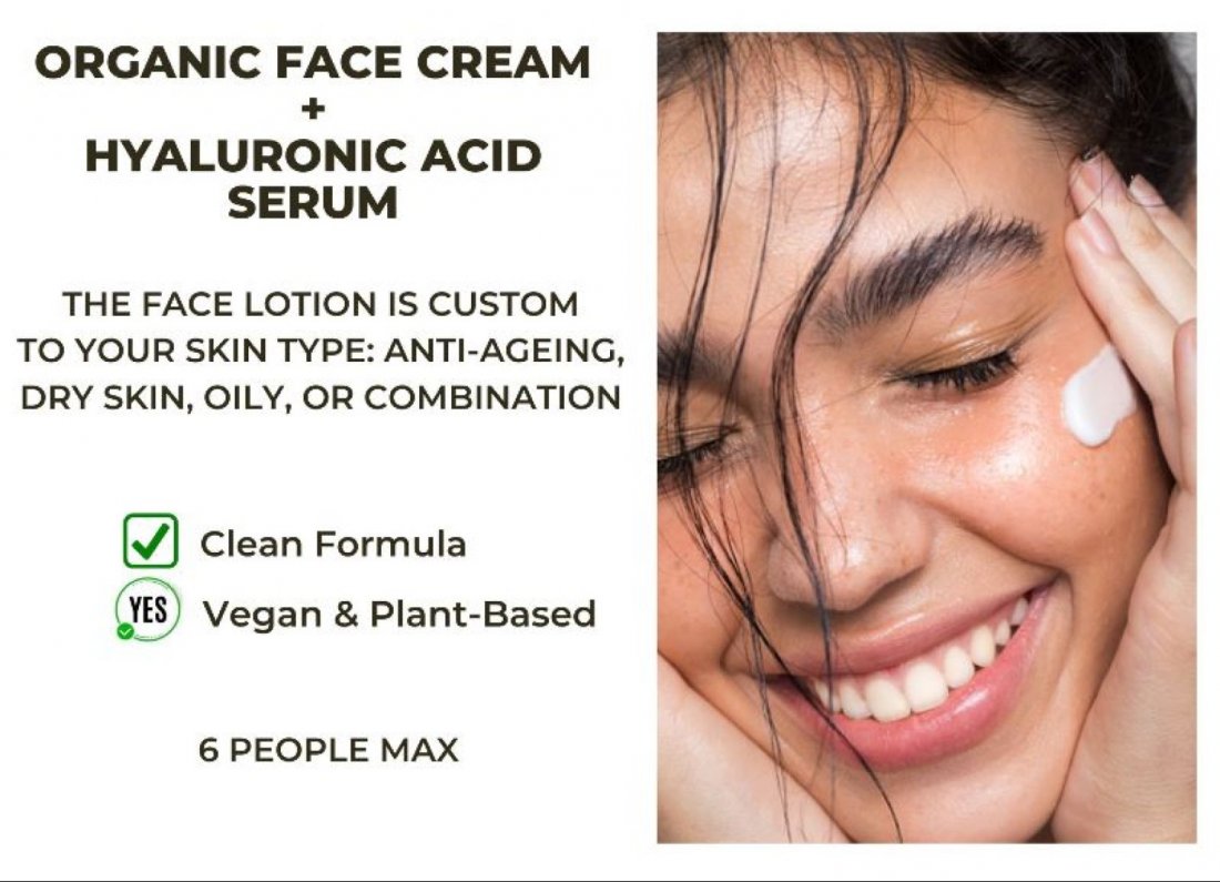 Make your hyaluronic acid serum and lotion, a perfect set for a healthy