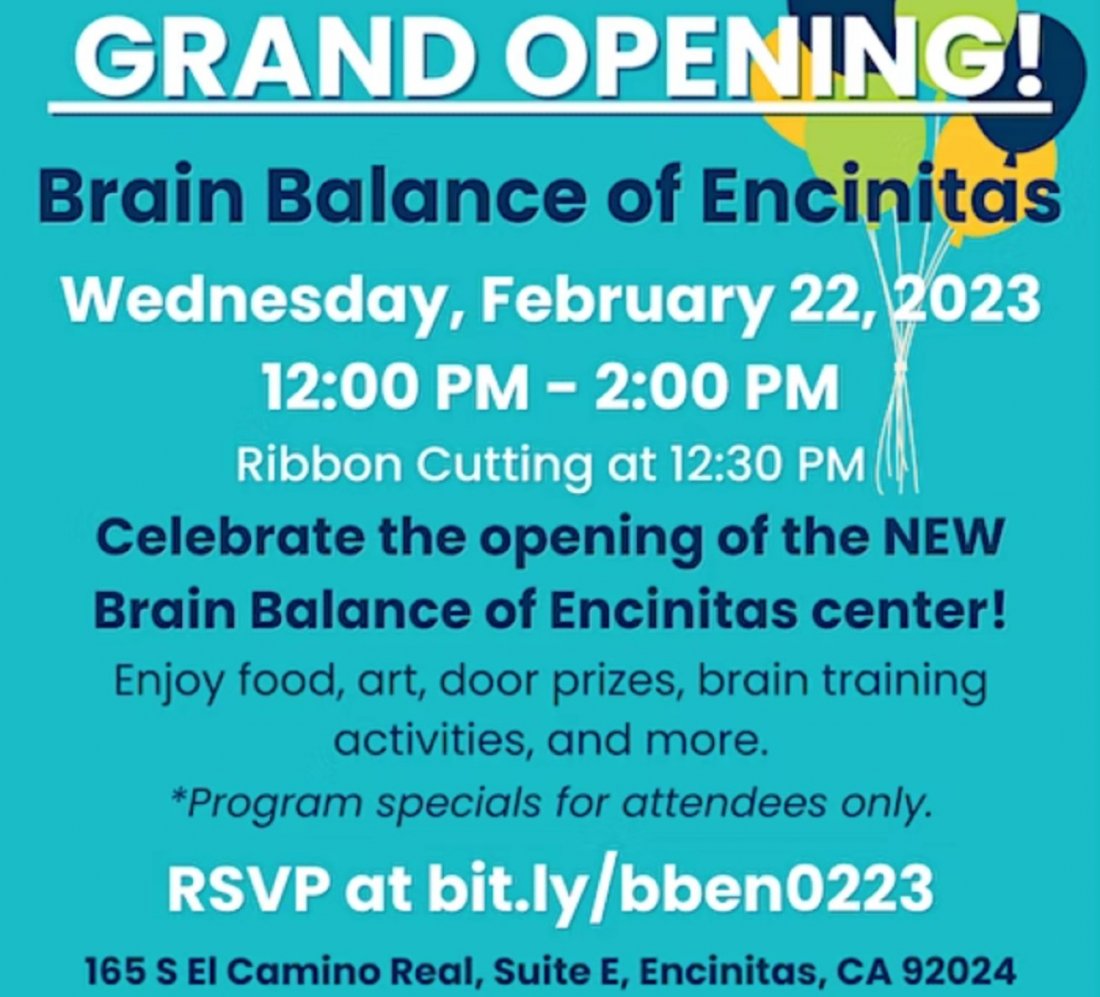 Brain Balance Encinitas Grand Opening , Brain Balance Center of