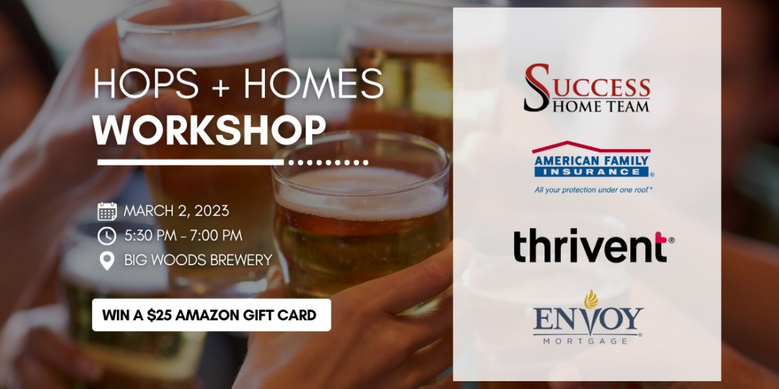 Hops + Homes Workshop, Big Wood Brewery, White Bear Lake, 2 March 2023