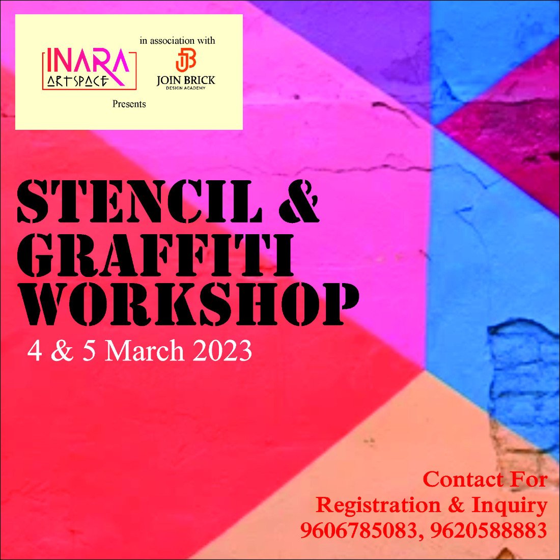 Stencil and graffiti RR Nagar, Bangalore, 4 March to 5 March