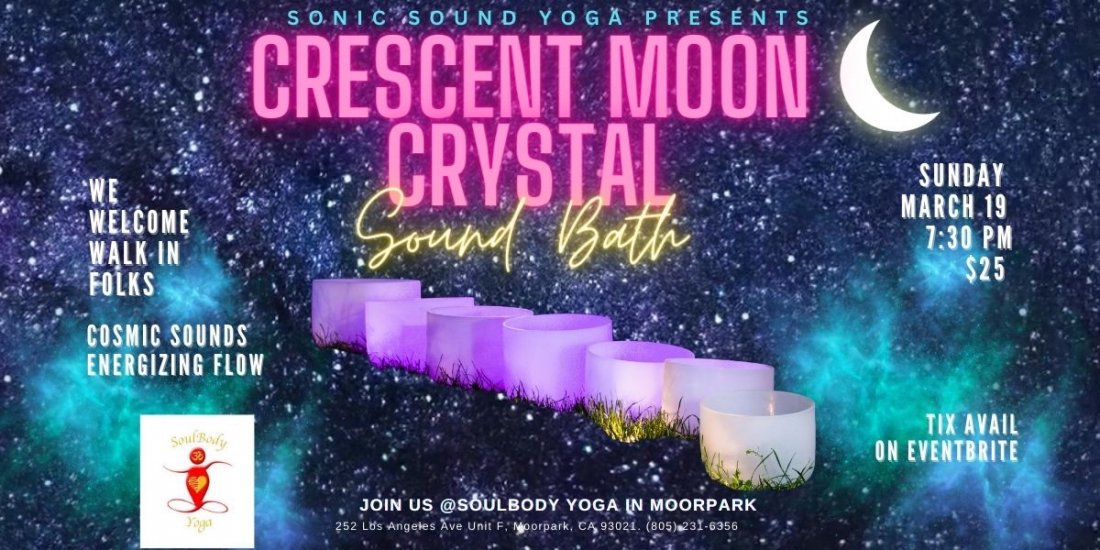 SPRING EQUINOX Crescent Moon Crystal Bowl Sound BathSound Healing