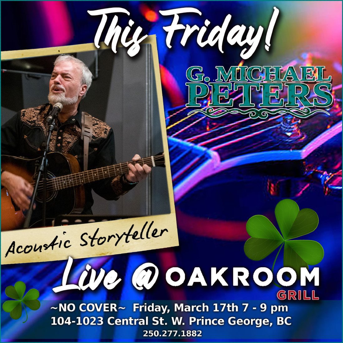 G. Michael Peters Live at the Oakroom Grill, Oakroom Grill, Prince