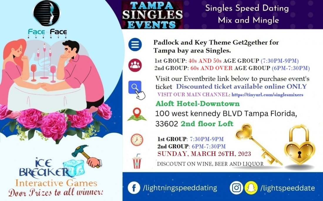 SPRING CELEBRATION SINGLES GET2GETHER for 60s & over, Aloft