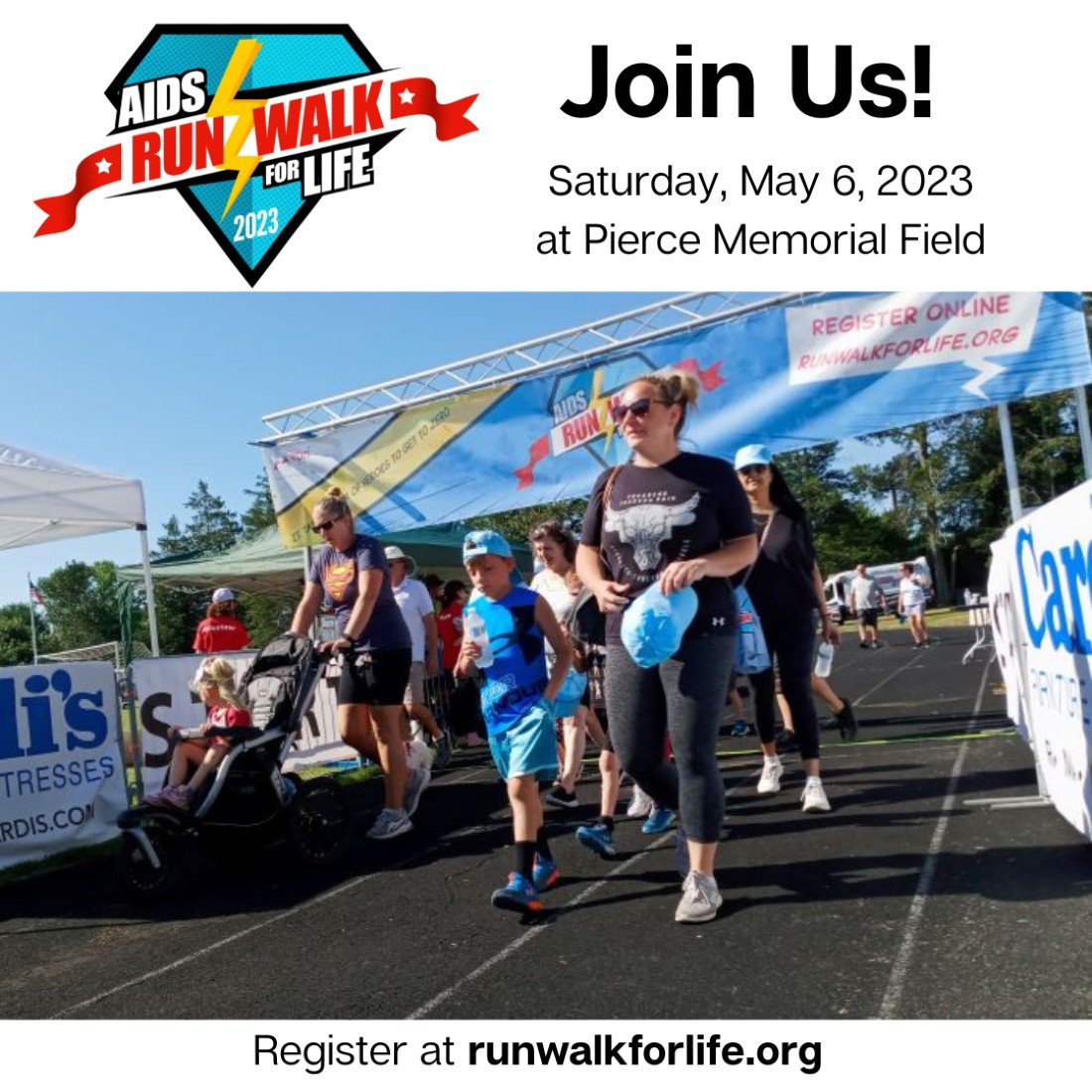 AIDS Project Rhode Island Run/Walk for Life, Pierce Memorial Field, East Providence, 6 May 2023