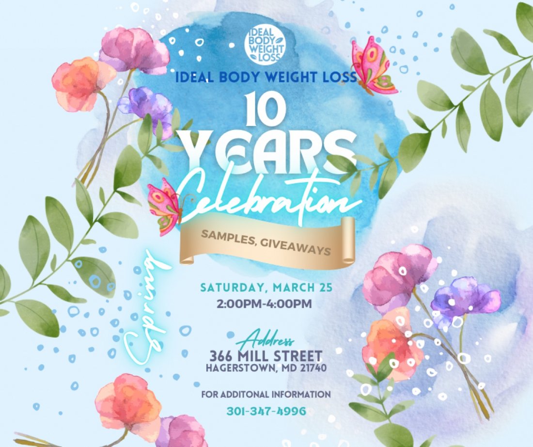 Ideal Body Weight Loss Celebrates 10 Years!, 366 Mill St, Hagerstown